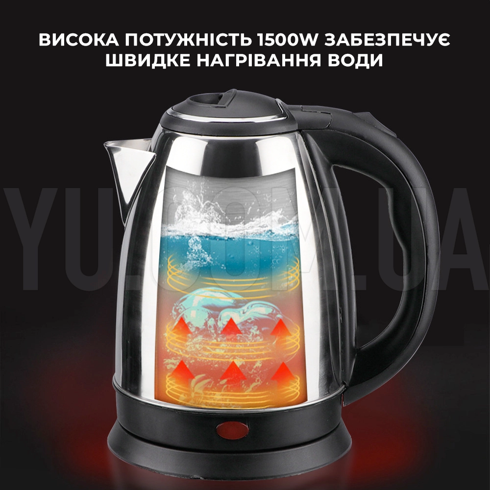Електрочайник RAF 7816 металевий 2л 1500W Електрочайник RAF 7816 металевий 2л 1500W